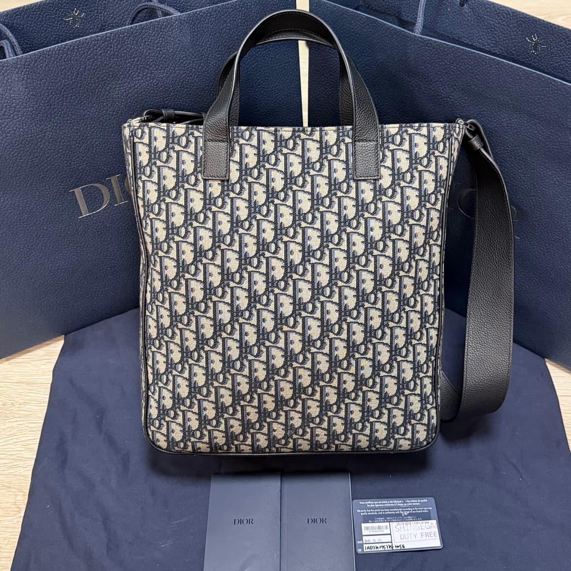 [미사용/풀구성] 디올 오블리크 새들 스트랩 토트백 숄더백 상품이미지2