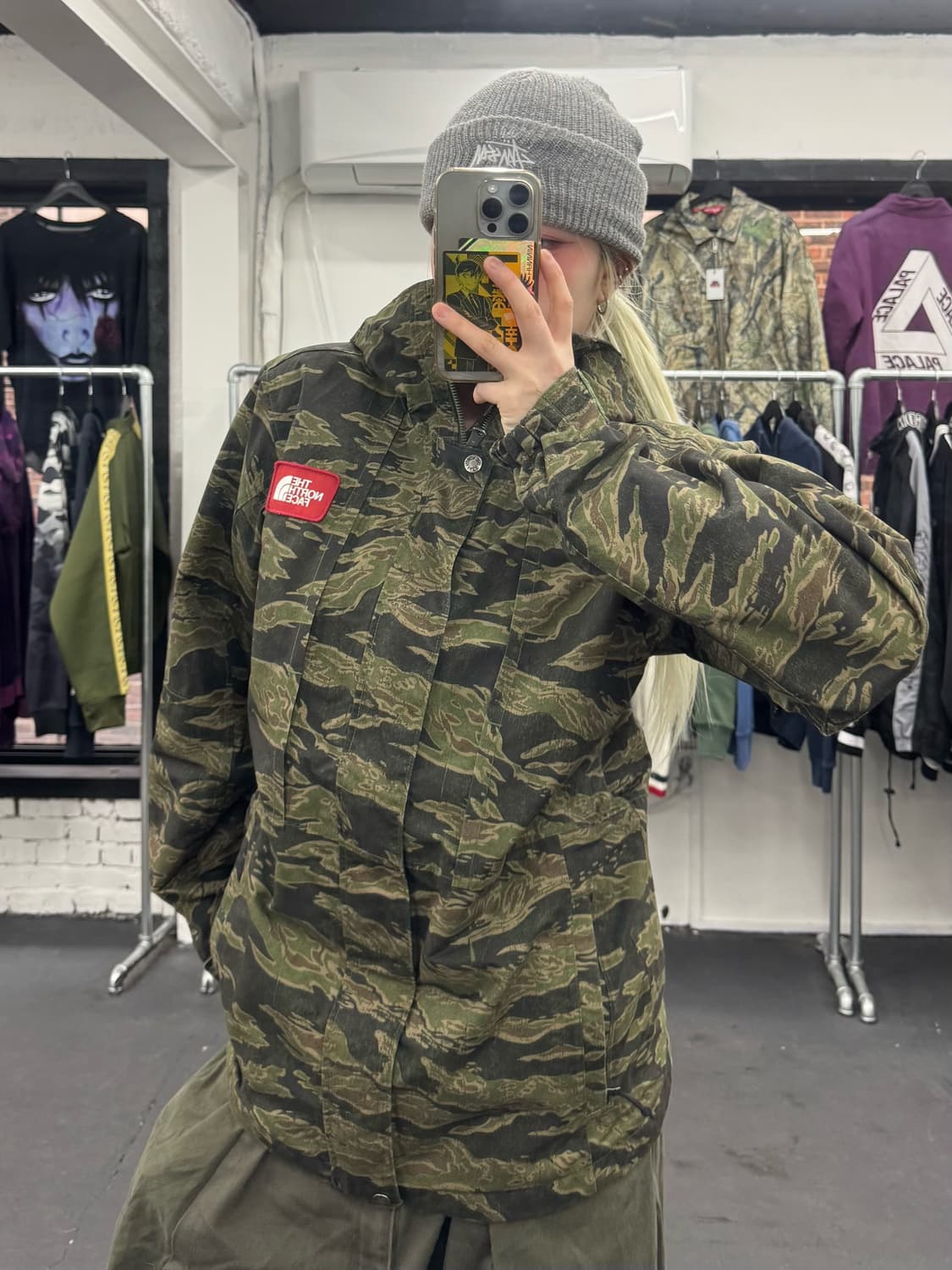 노스페이스 타이거카모 헌팅 바람막이 상품이미지5