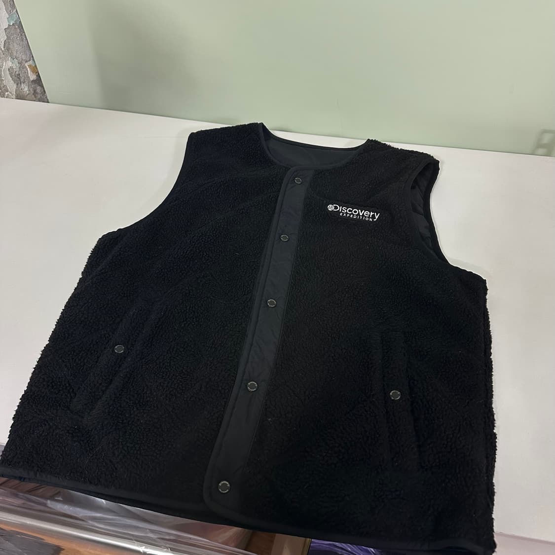 S 95 디스커버리 블랙 후리스 리버시블 조끼 베스트 상품이미지2