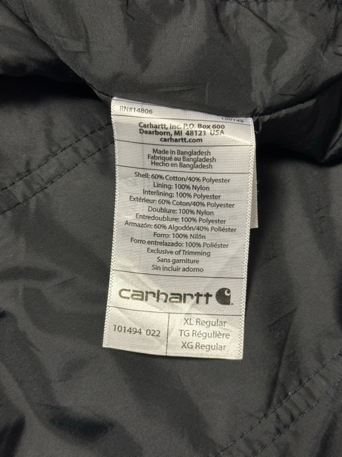 칼하트 오리지널 워크 베스트 투웨이 상품이미지5