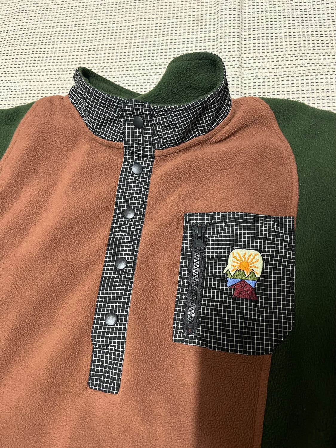 브레인데드 풀오버 플리스 자켓 상품이미지4