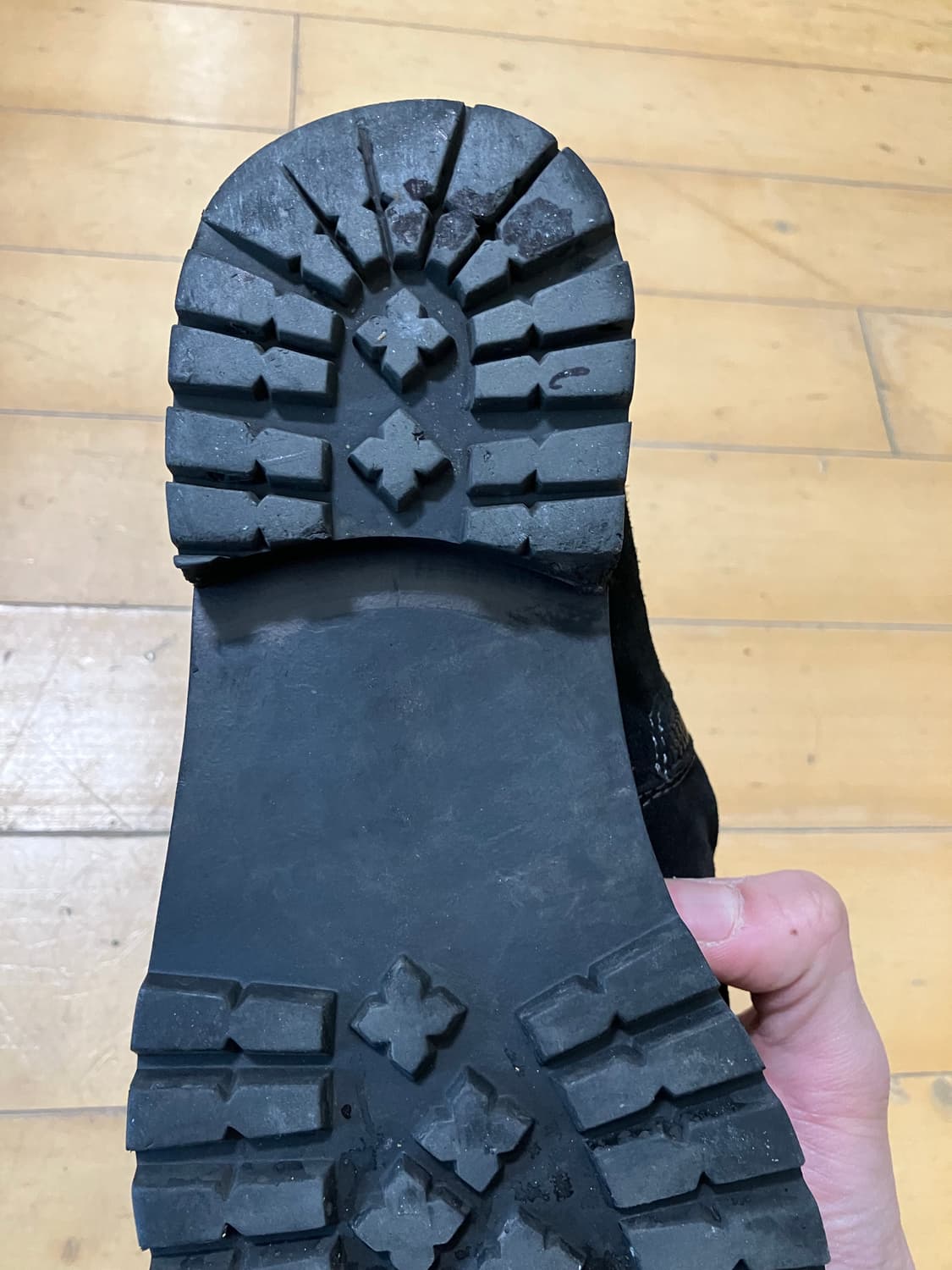 Japanese 하드 드레이프 블랙 스웨이드 부츠 (270)  상품이미지4