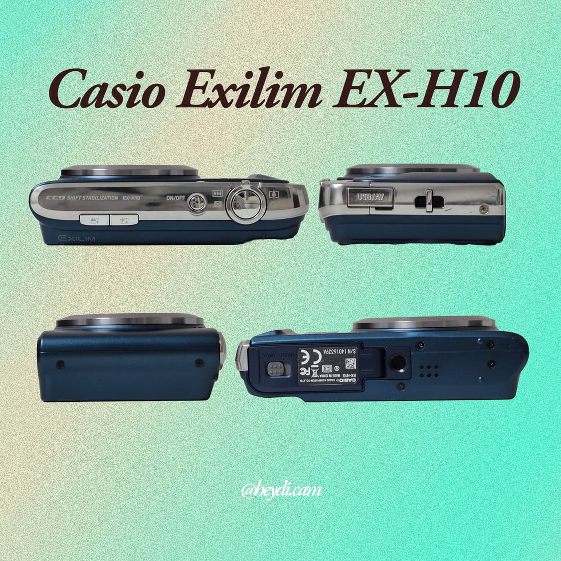 (츄디카)카시오 엑슬림 Casio Exilim EX-h10 블루 상품이미지3