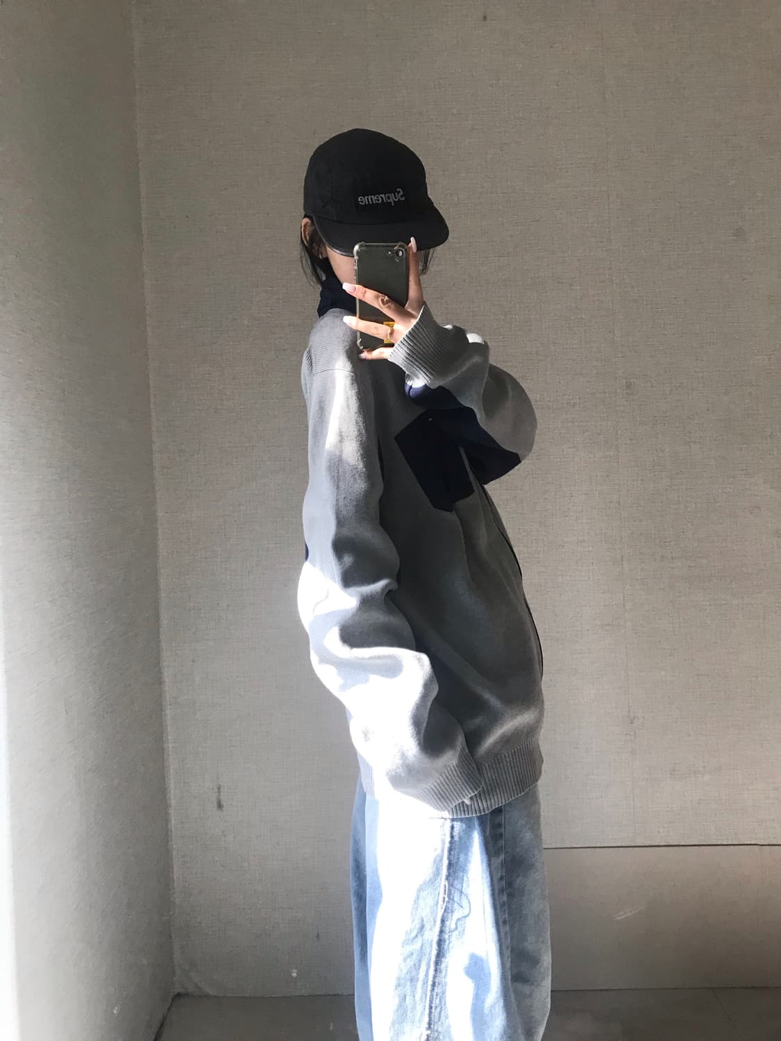 타미힐피거 그레이 니트집업 상품이미지2