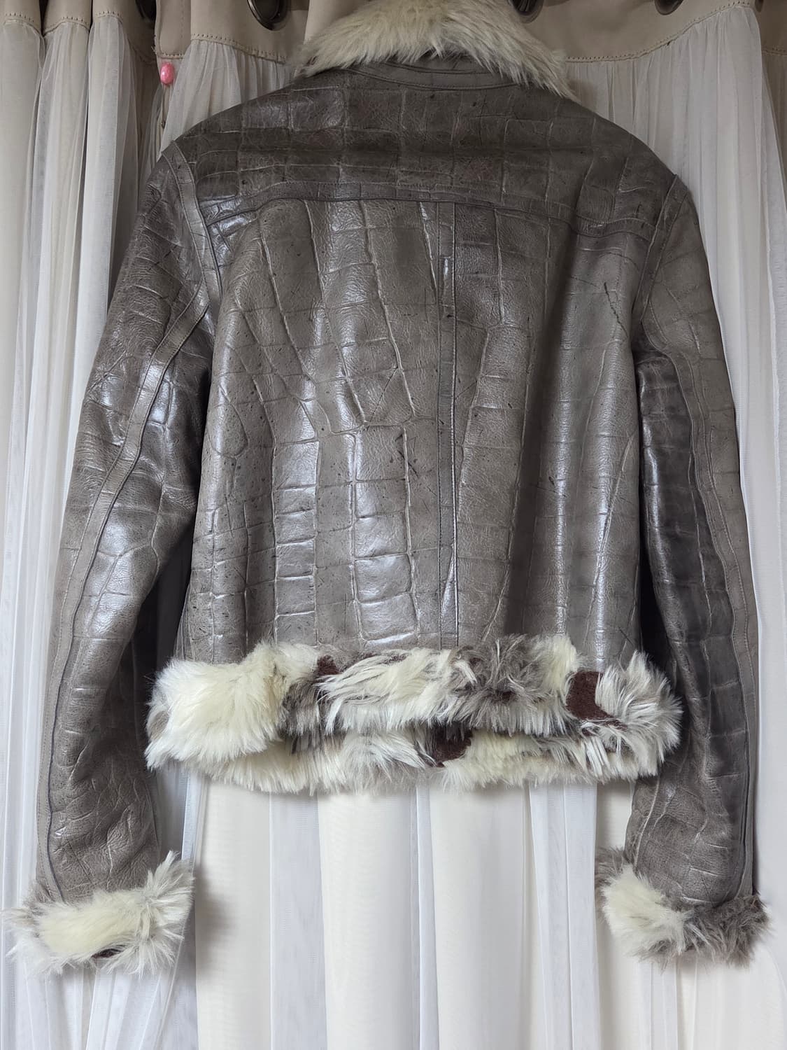 [M] 산쿠안즈 Sankuanz 파이톤 무스탕 퍼 자켓 상품이미지6