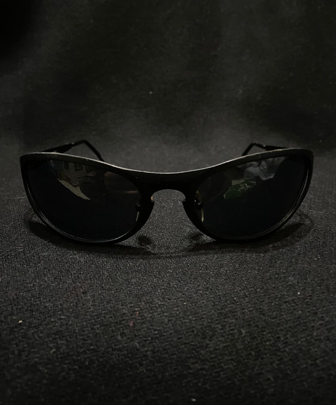 SunGear 빈티지 고글형 스틸 선글라스 (블랙) 상품이미지1