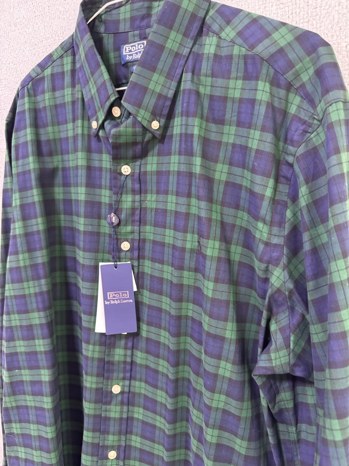 폴로 랄프로렌 체크 셔츠 XL ( 새제품) 상품이미지6
