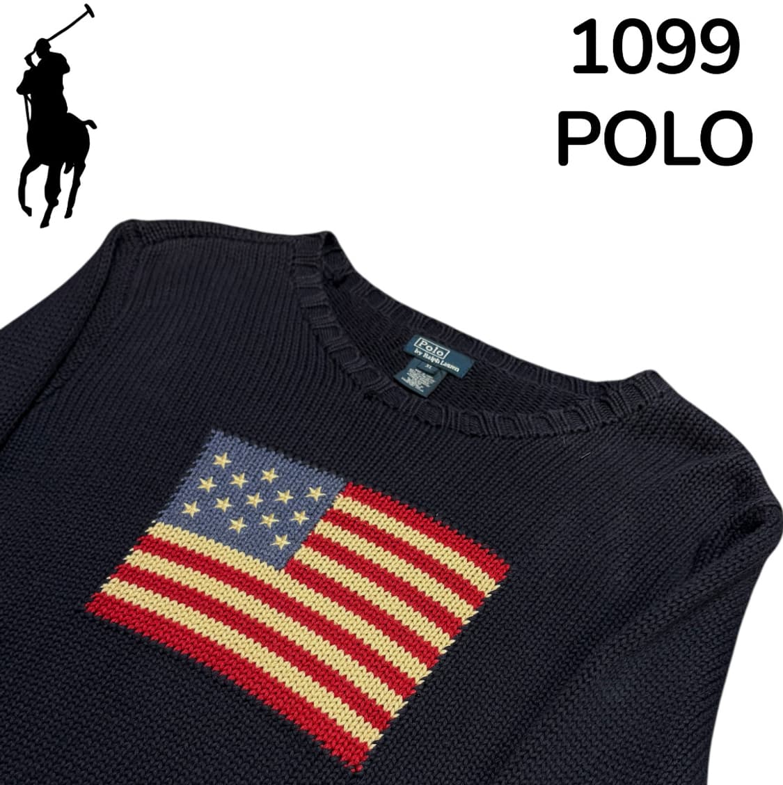 폴로 랄프로렌 성조기 니트 여성용 니트 XL 상품이미지4