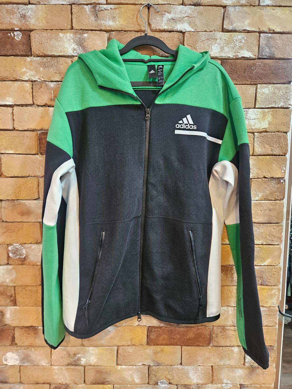 아디다스 후드집업 그린/블랙 상품이미지1