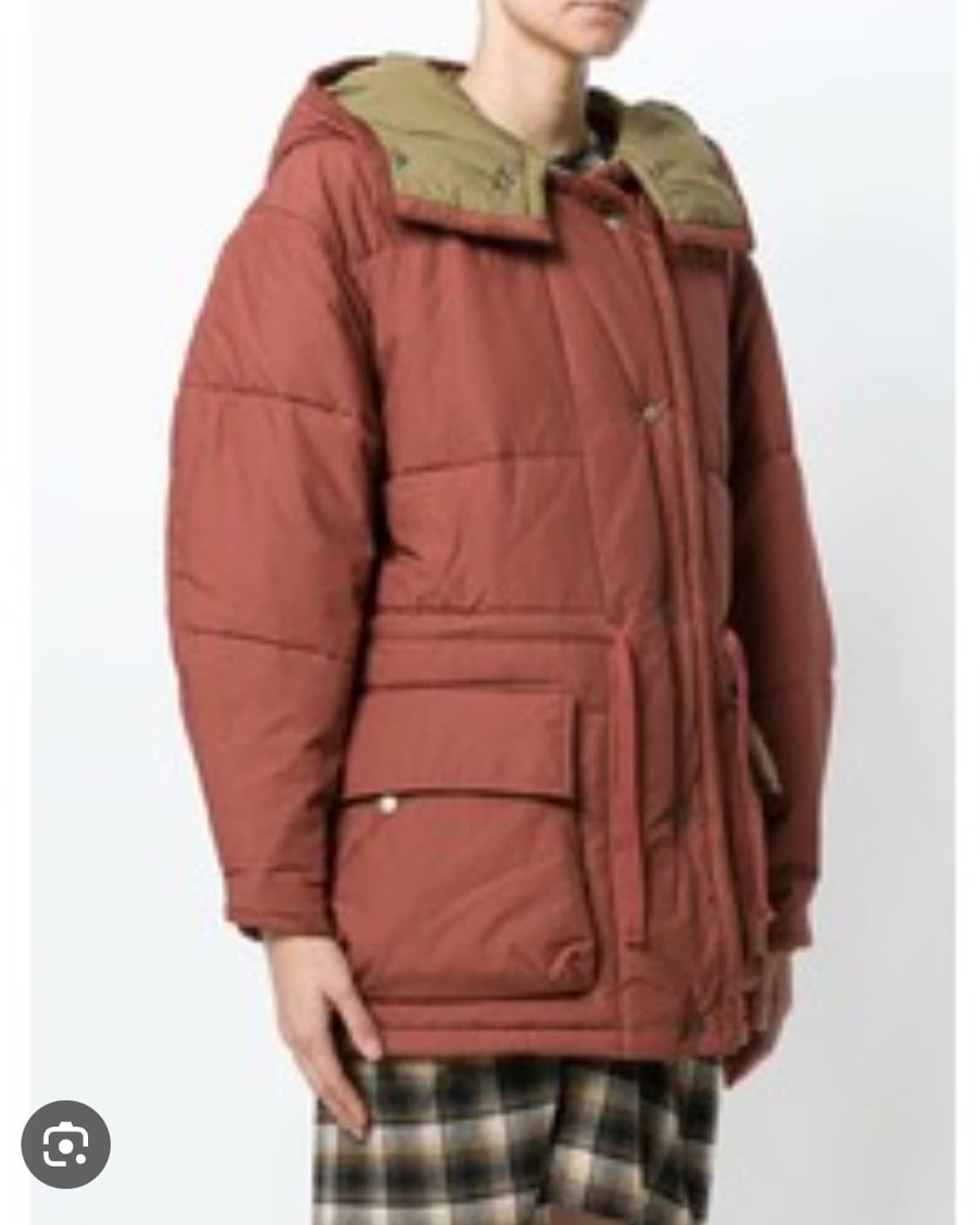 이자벨마랑 테라코타 벨티드 후드 패딩  36사이즈 상품이미지1