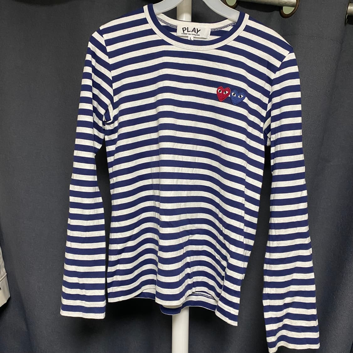 꼼데가르송 더블와펜 롱슬리브 네이비 L 상품이미지1