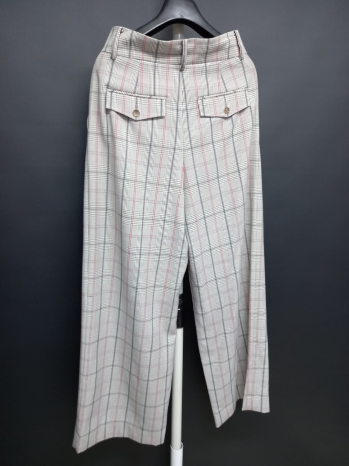 새 잇미샤 춘하 하이웨스트 핀턱 와이드 통핏 팬츠 44 상품이미지5