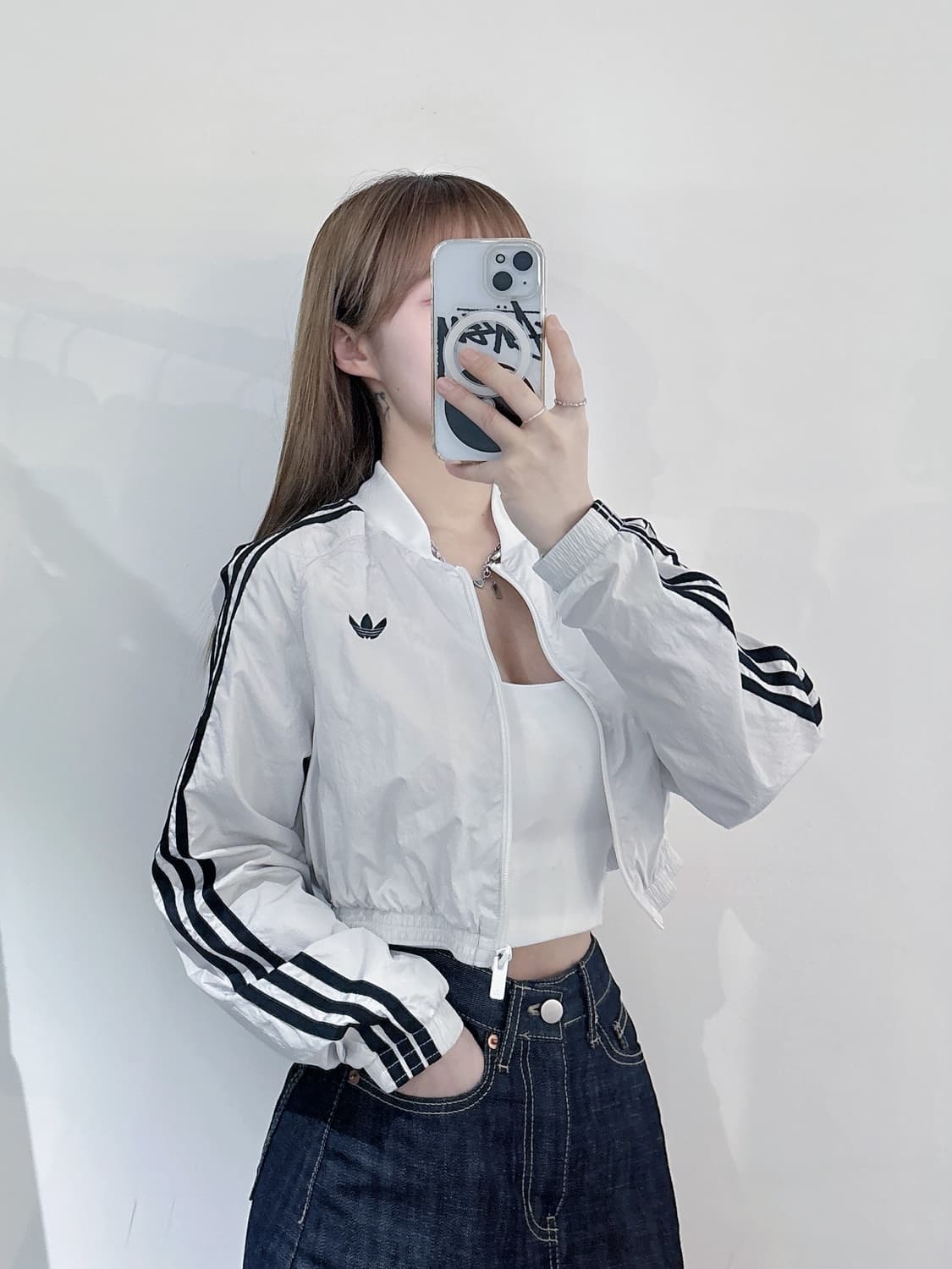 아디다스 크롭 트랙 자켓 상품이미지1