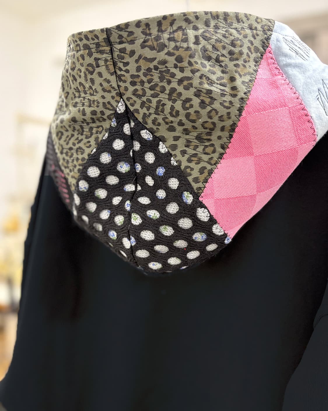 리워크 패치워크 후드 집업 상품이미지5