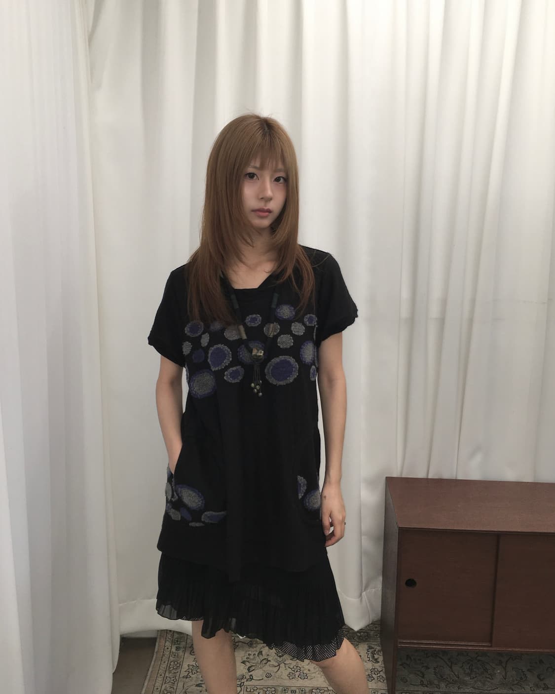 블랙 디자인 탑 상품이미지2