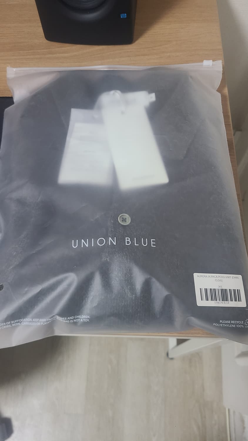 새상품)유니온블루 오로라 알파카 폴로니트 다크올리브m 상품이미지1