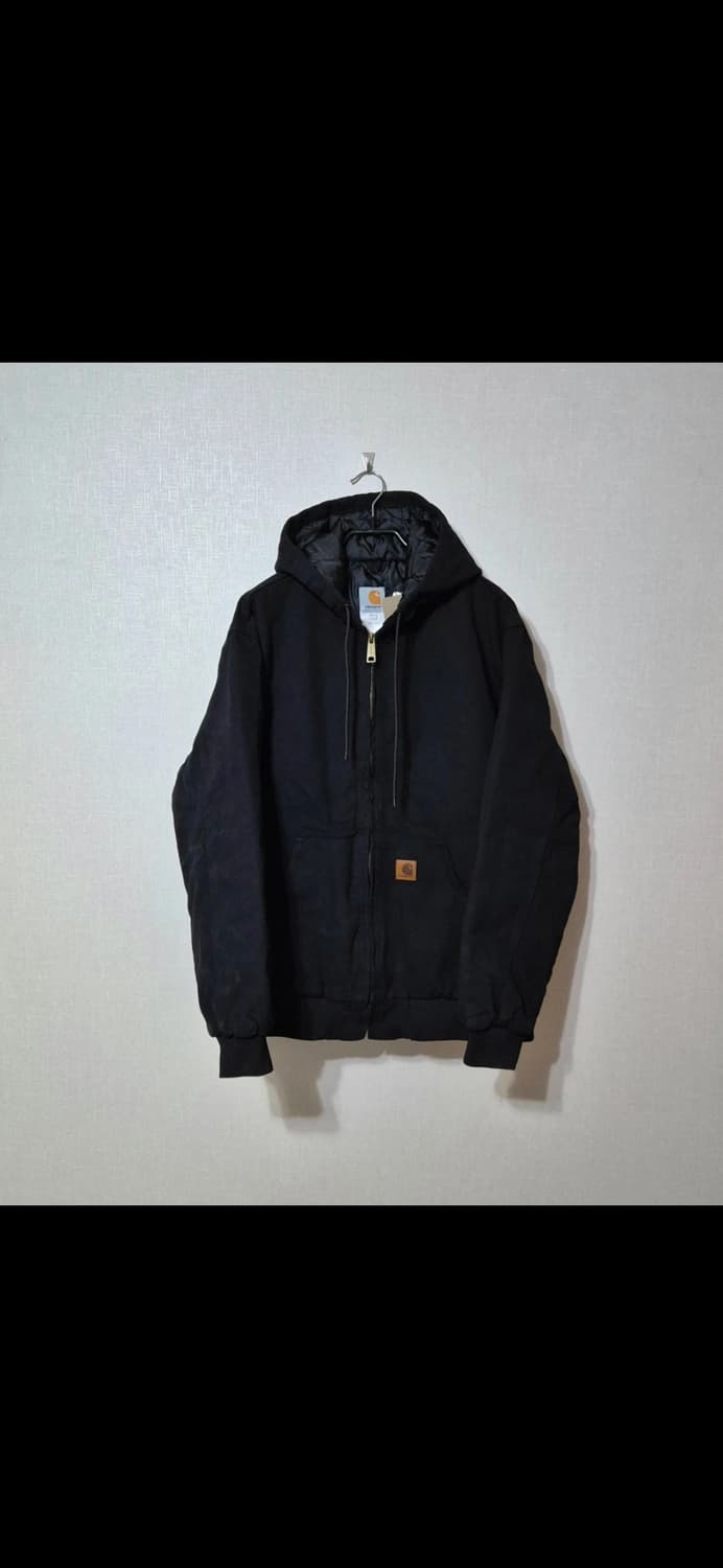 XL) 칼하트 덕 액티브 후드 자켓 블랙 상품이미지1