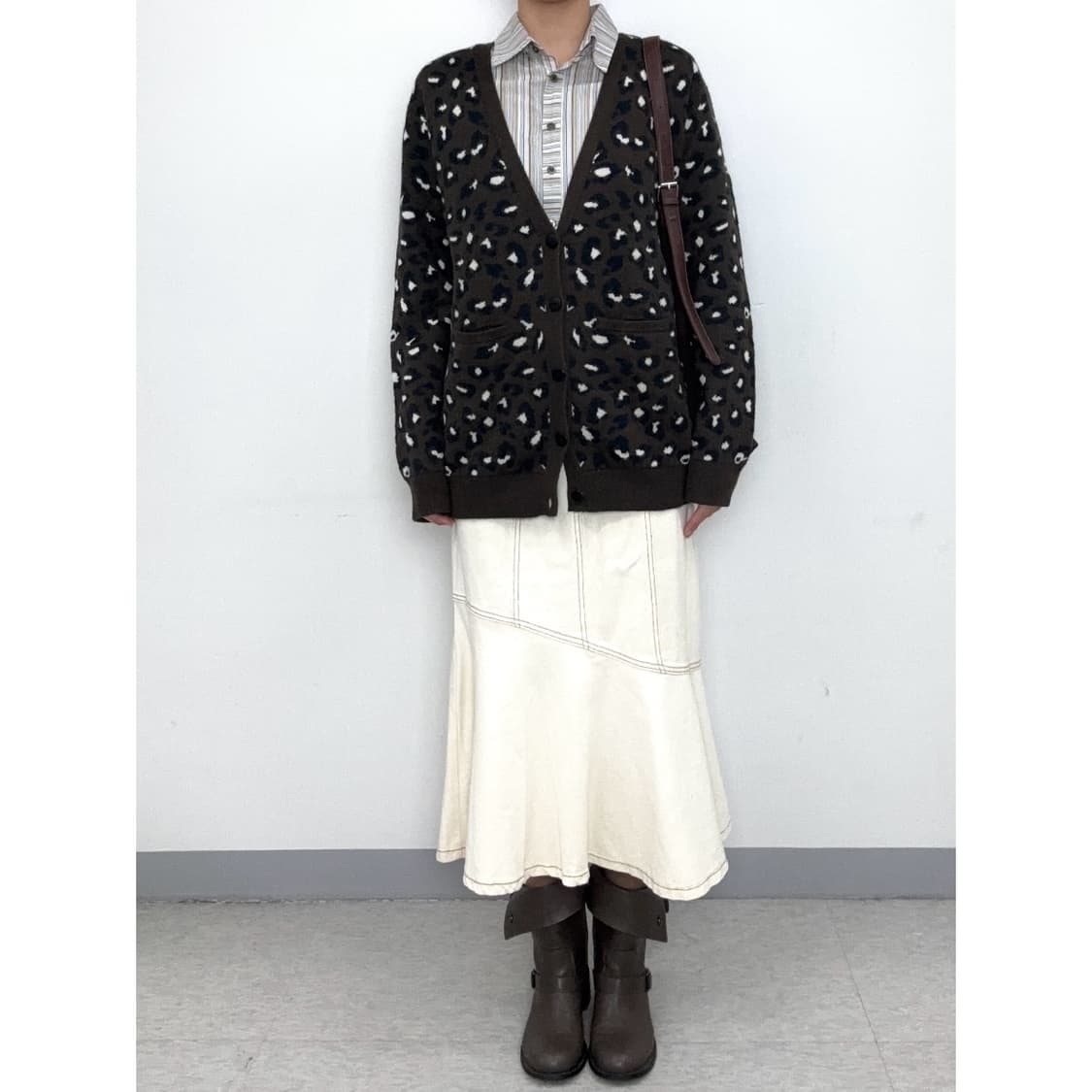 빈티지 아이보리 데님 스커트 상품이미지2