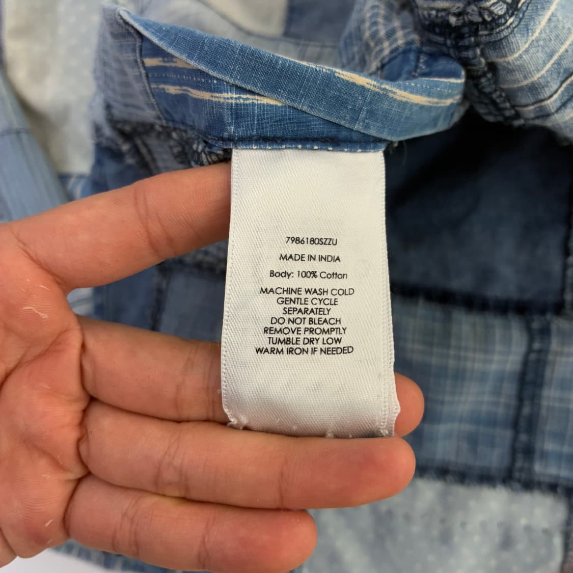 Polo  폴로 랄프로렌 인디고 패치워크 워크 셔츠  상품이미지6