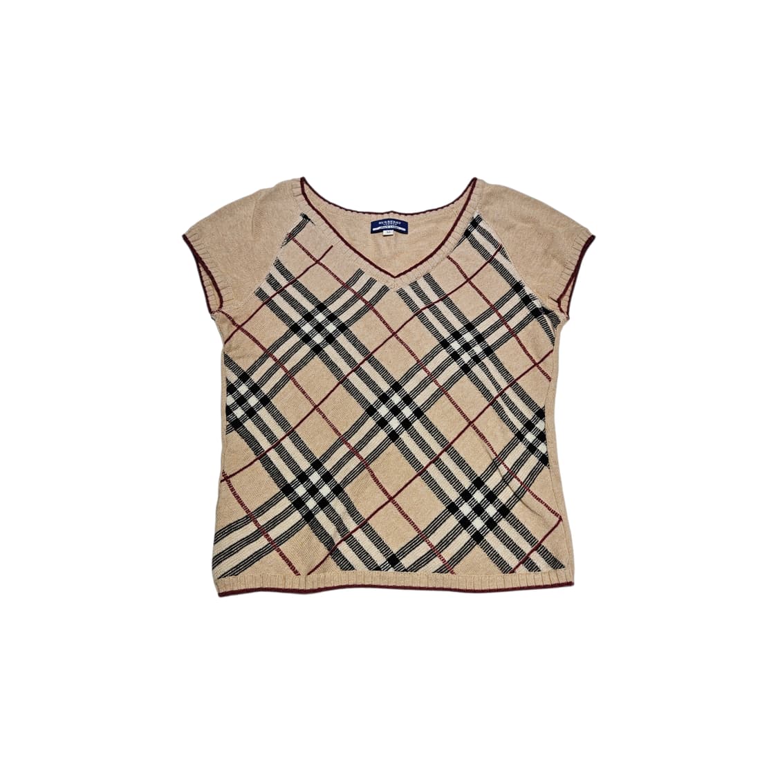 버버리 노바체크 니트 반팔[m] 상품이미지1