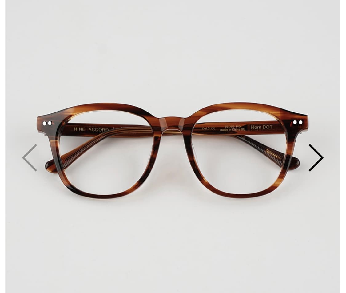 나인어코드 horn dot 톨토이즈 브라운 상품이미지1