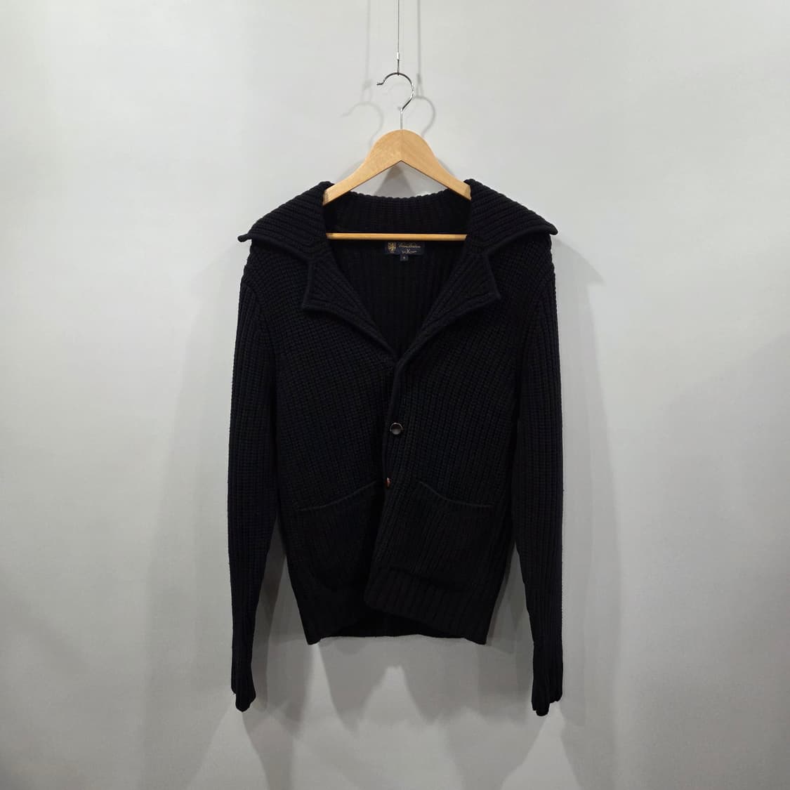 브룩스브라더스 카라 니트 가디건 S 상품이미지1