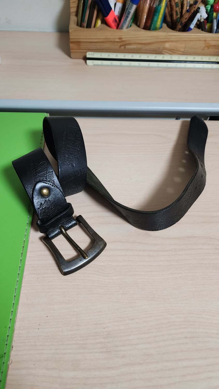 빈티지 황동징 통가죽 벨트 상품이미지1