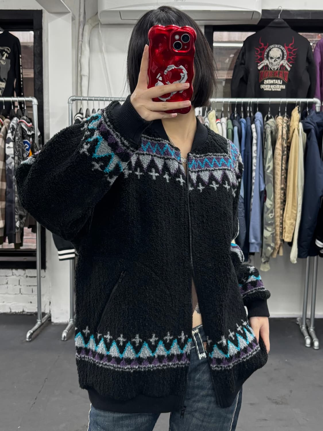 히스테릭 글래머 에스닉 플리스 자켓 상품이미지2