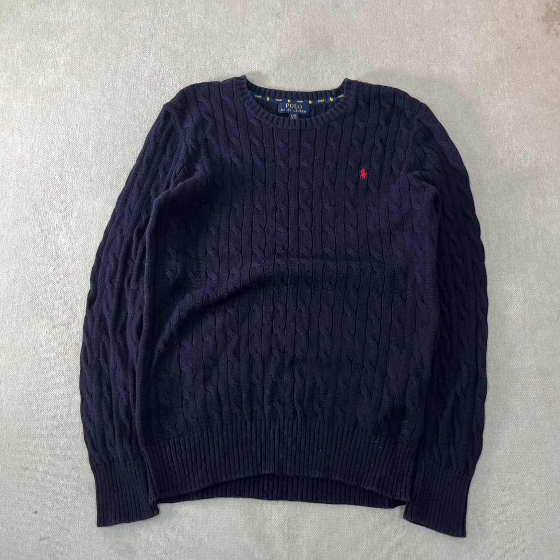 95 폴로랄프로렌 네이비 꽈배기 니트 상품이미지1