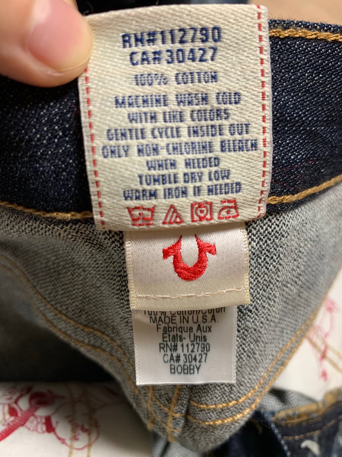 트루릴리전 TRBJ 지도탭 데님 상품이미지3