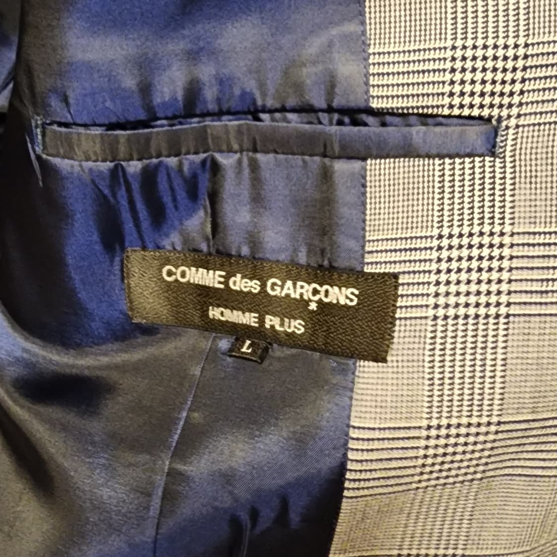 꼼데가르송 옴므 플러스 글렌체크 수트 상품이미지4