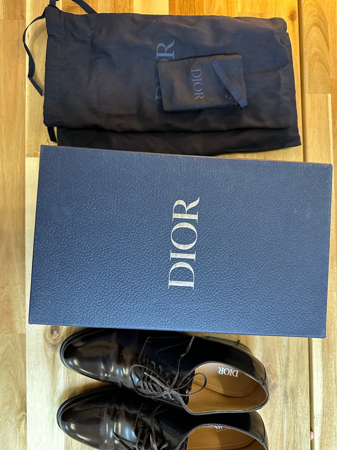 디올 카프 브라운 더비 41 풀박 상품이미지1