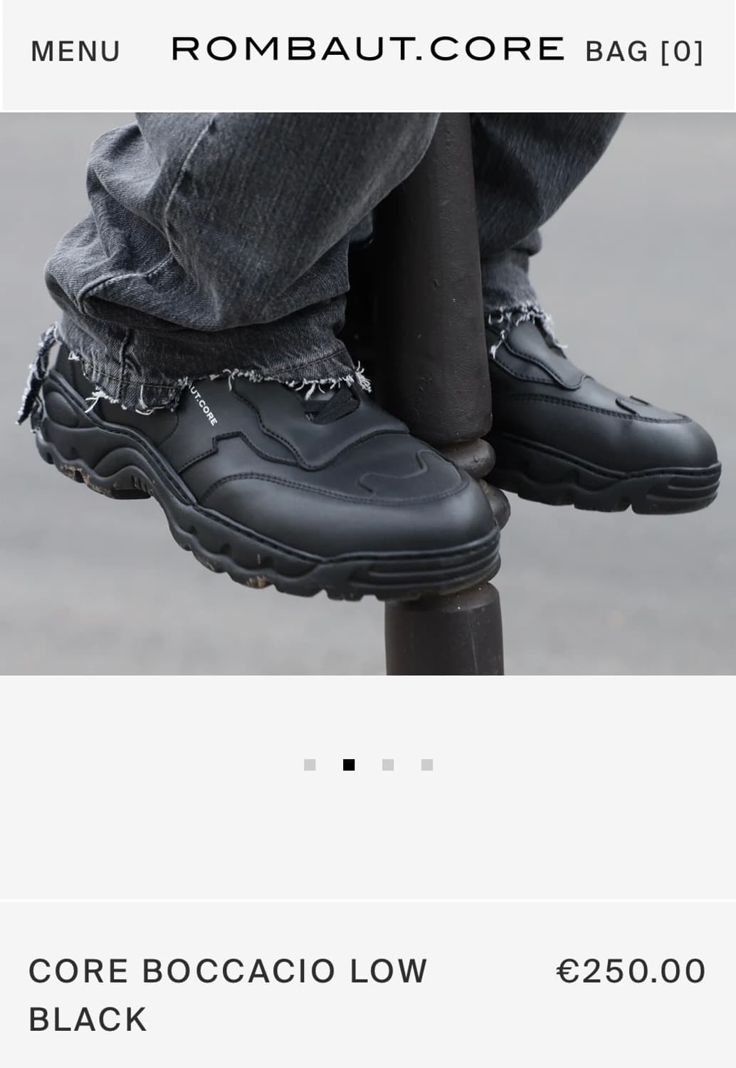 롬바웃 core boccacio low 블랙 42 상품이미지2