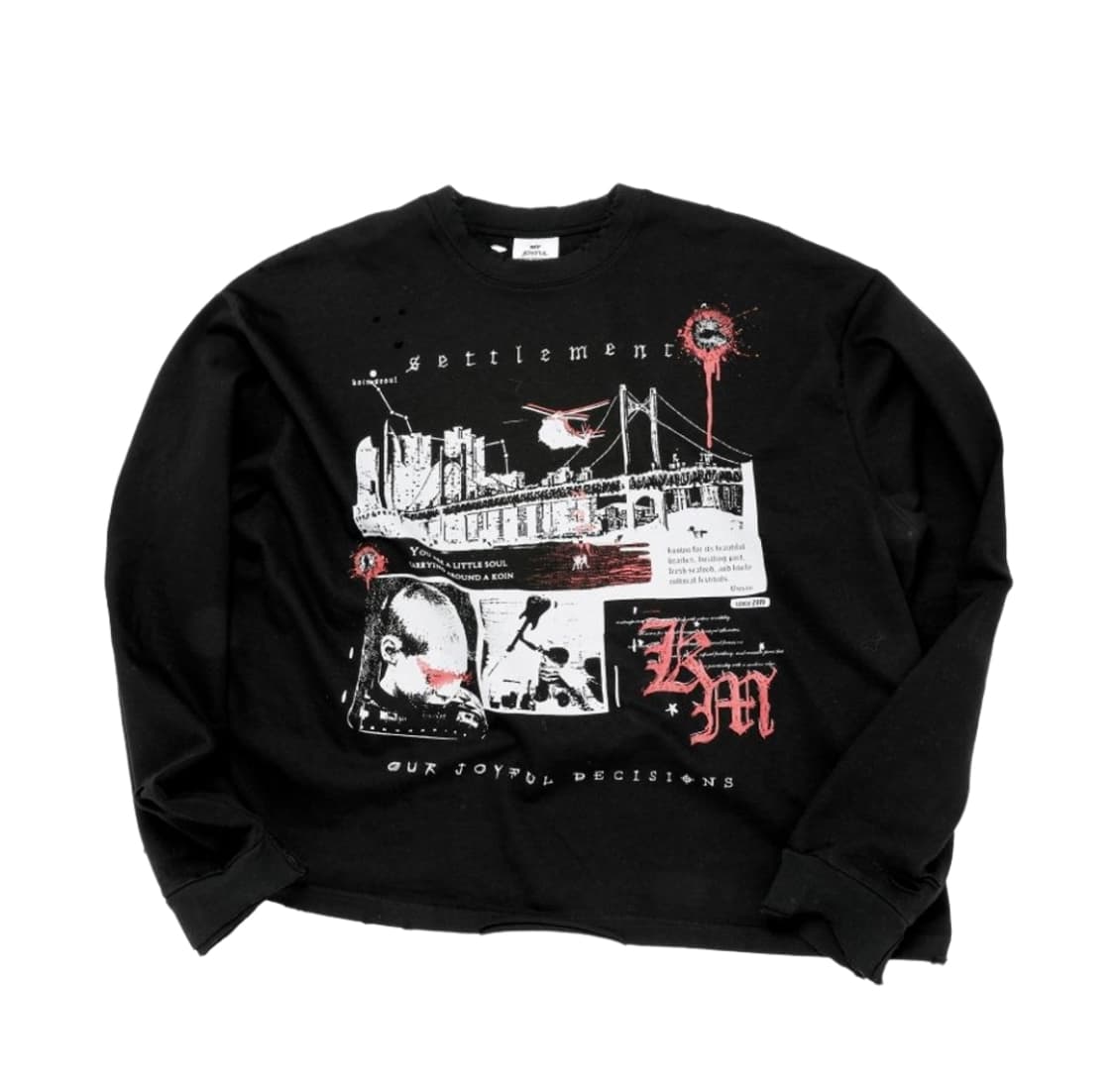 MJDx코인서울 325 롱슬리브 티셔츠 블랙 M 상품이미지1