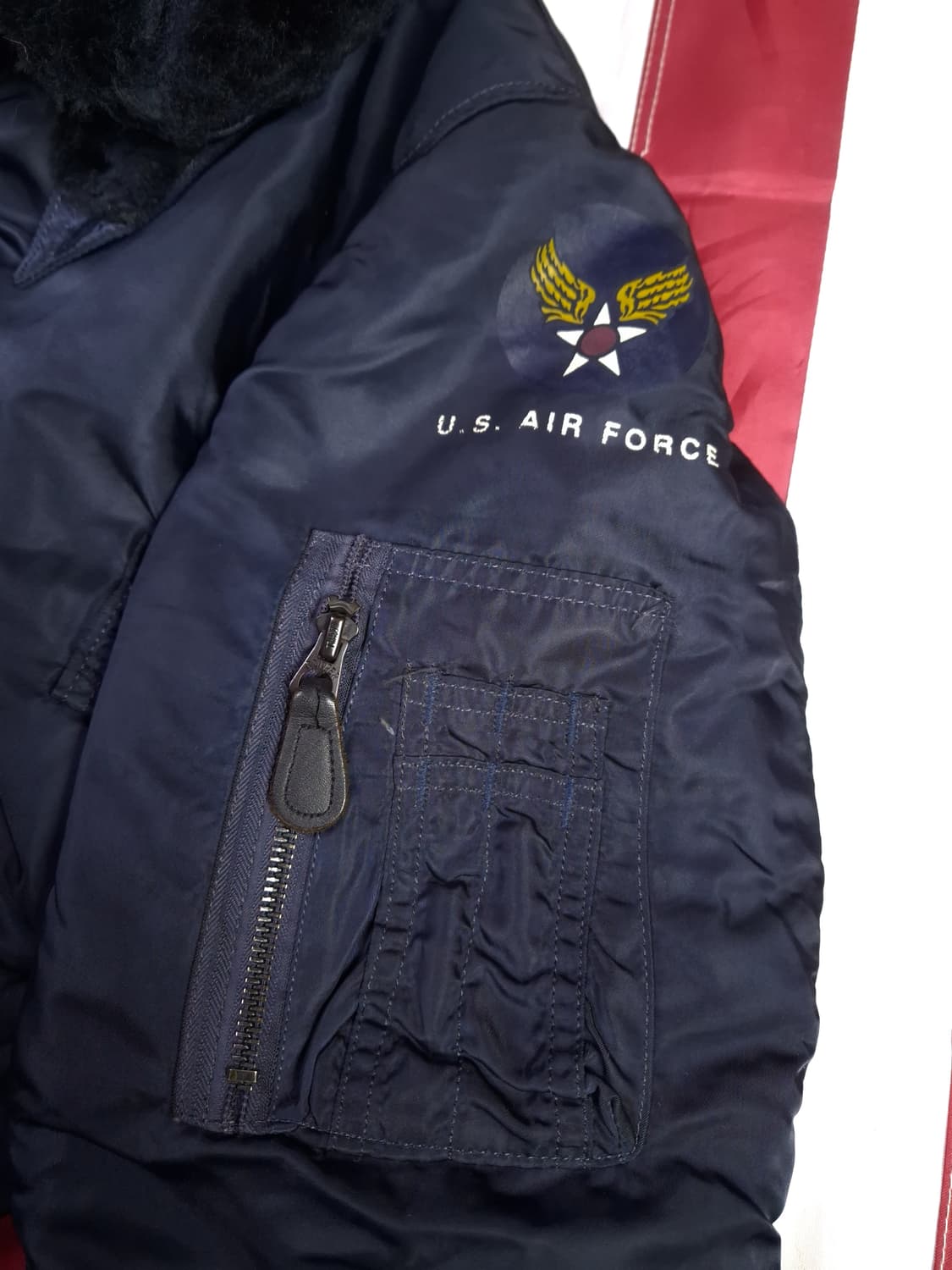 오리지날 미국제조 알파사 마릴린몬로 미공군 B-15C 항공점퍼 상품이미지6