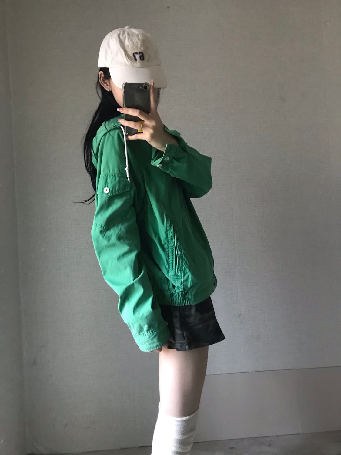 폴로 그린 코튼 후드집업 상품이미지4