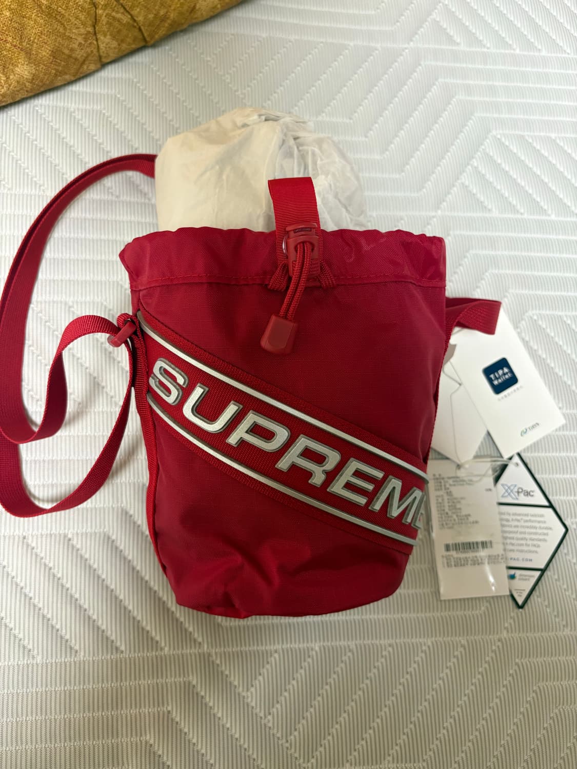 정품)슈프림 스몰 신치 파우치 레드 - 23FW 상품이미지1