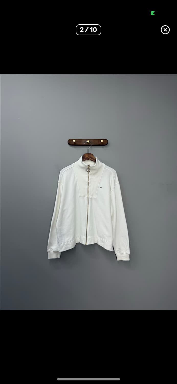 타미힐피거 화이트 집업 자켓 A3179 상품이미지2
