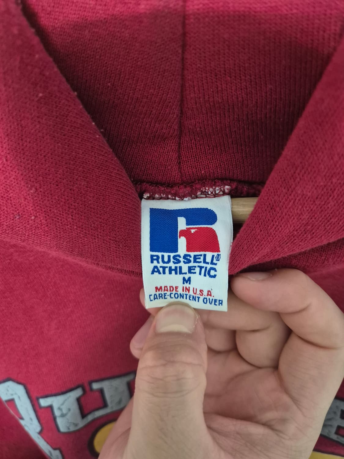90s 빈티지 Russell 스웻 후드티 USA made 상품이미지3