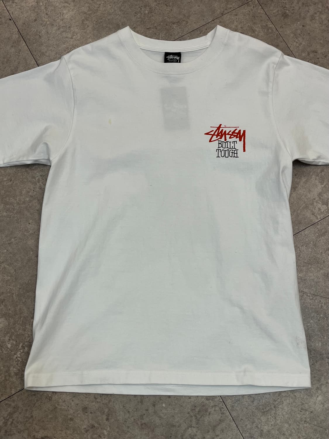 스투시 빌트 터프 반팔티 화이트 S #csz2727 상품이미지4