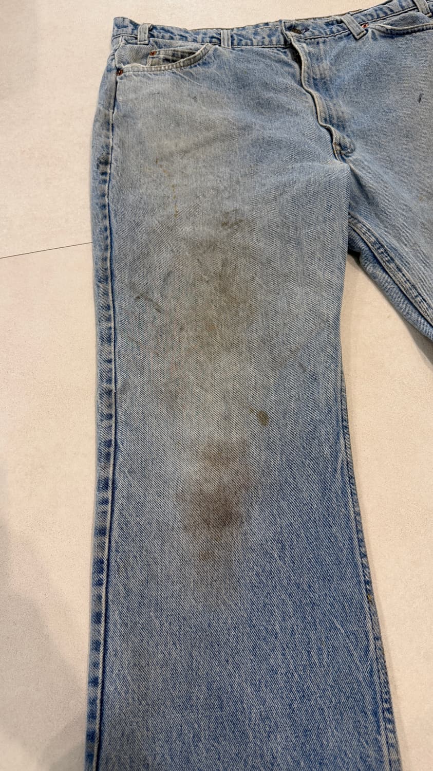 80s 리바이스 517 오렌지탭 디스트레스  상품이미지2