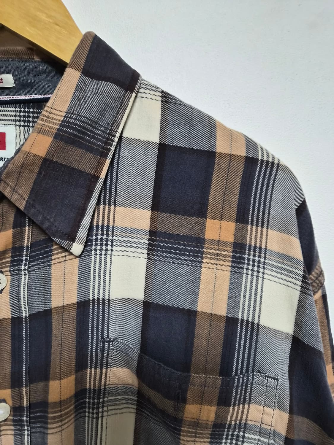 랭글러Wrangler 체크 셔츠 2XL사이즈 - S351 상품이미지3