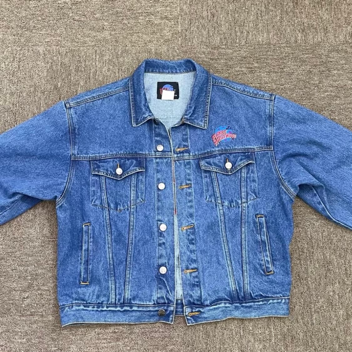 Hollywood 90s 오리지널 데님 봄버 자켓 상품이미지3