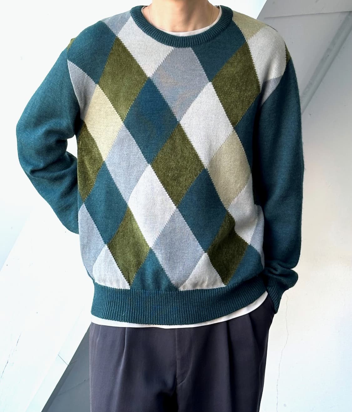 Multi patterned knit P/O 상품이미지9