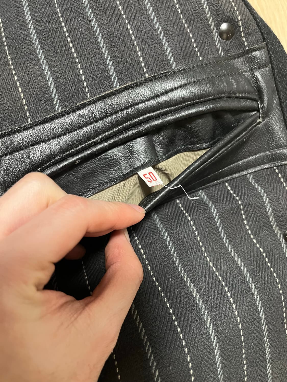 빈티지 프렌치 더블 레더자켓 르꼬르뷔지에 상품이미지8