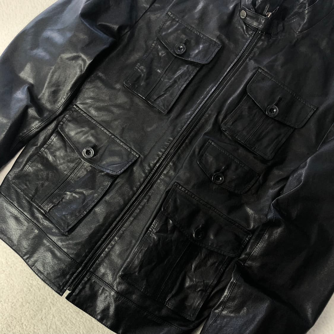 킨로치 에디슬리먼맛 레더자켓 상품이미지5