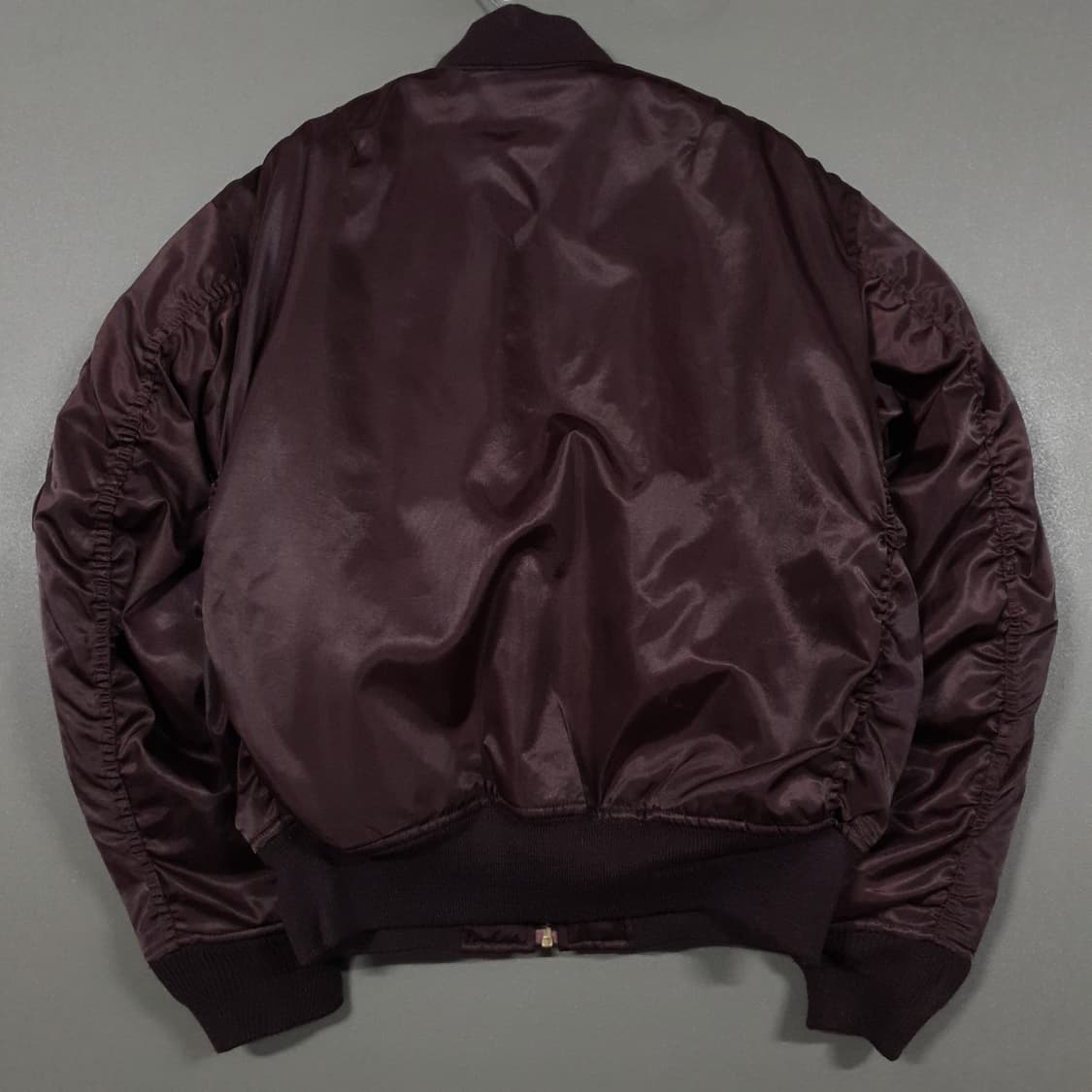 00s MACHOPE 맥호프 MA-1 플라이트 자켓 점퍼 버건디 희귀 L 상품이미지9