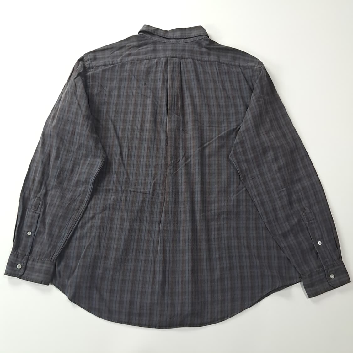 CK856 2XL 폴로 00s 스모키 마드라스 스트라이프 셔츠 남방 상품이미지6