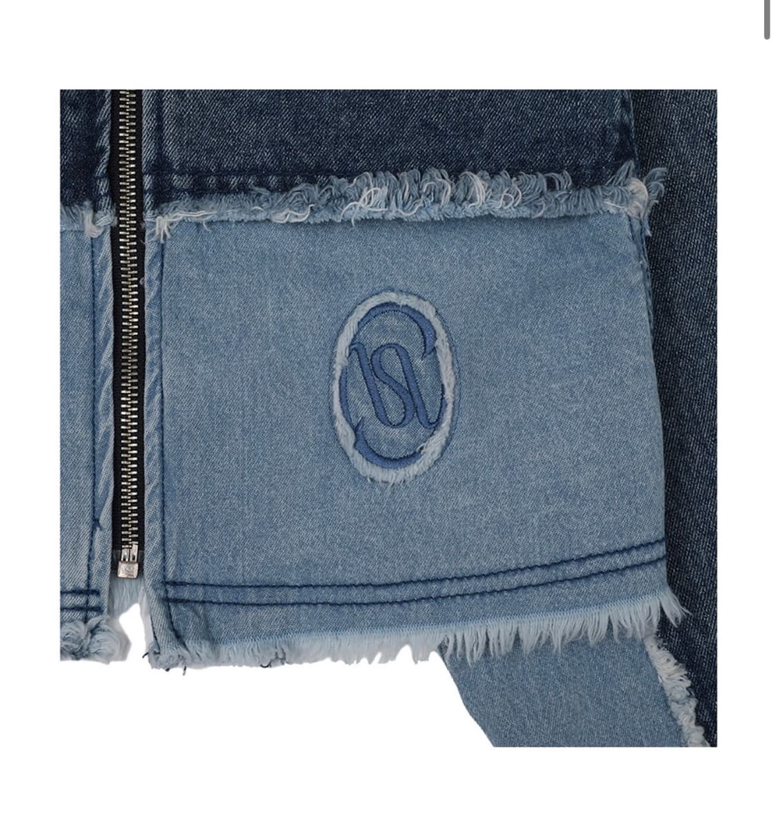 -ˋˏ 키시닝 KISY 로고 크롭 데님 자켓 M ˎˊ- 상품이미지5