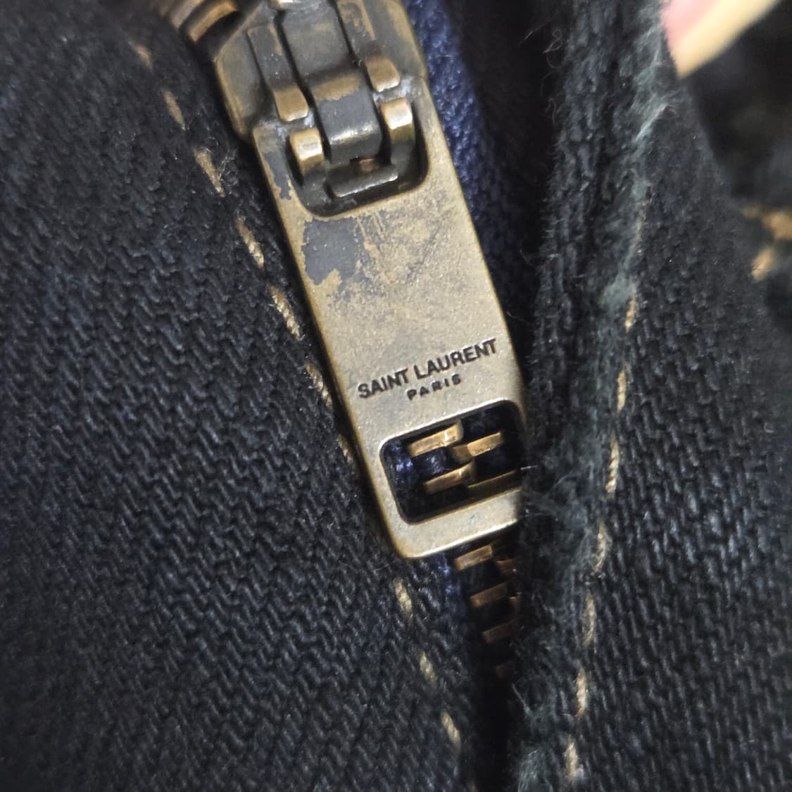 YSL 생로랑 16시즌 디스 블랙진 무파진 상품이미지8